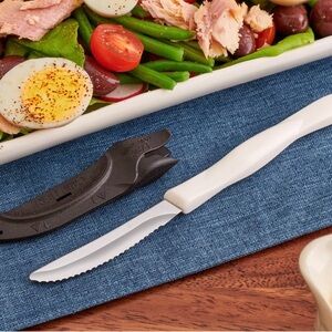 Cutco 1759W Single Table Knife, Pearl White